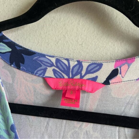 Lilly Pulitzer Sz S Printed Floral Relaxed Jumpsuit - Picture 4 of 11